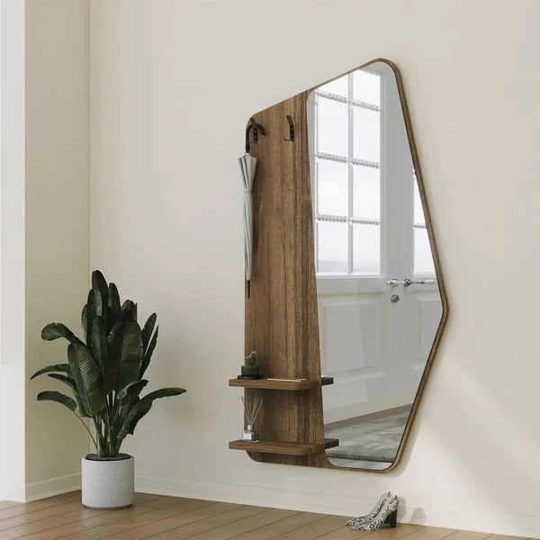 مرأه خشبيه بنمط كلاسيكي