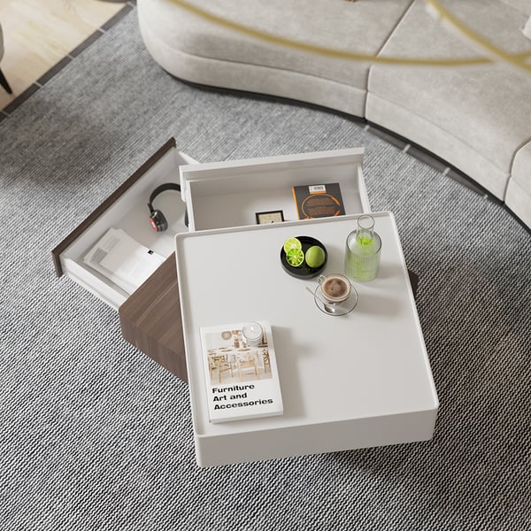 طاولة قهوه القابله للدوران