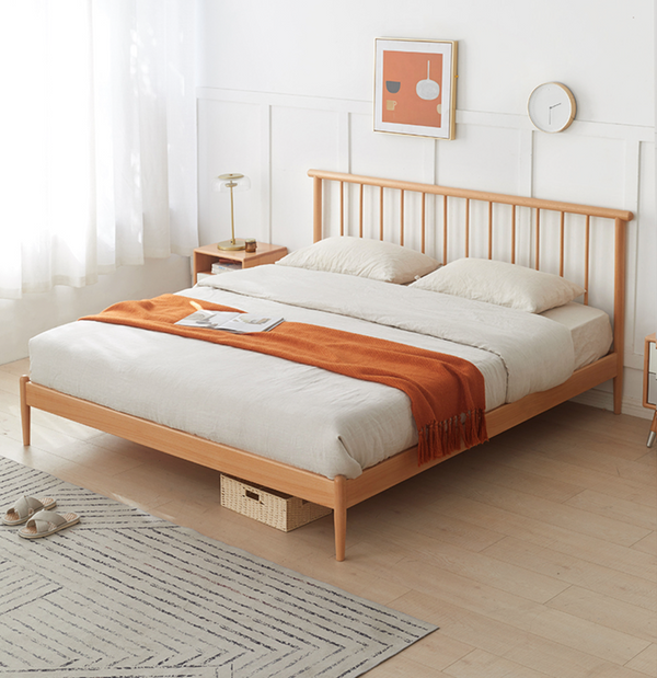 سرير خشبى بسيط