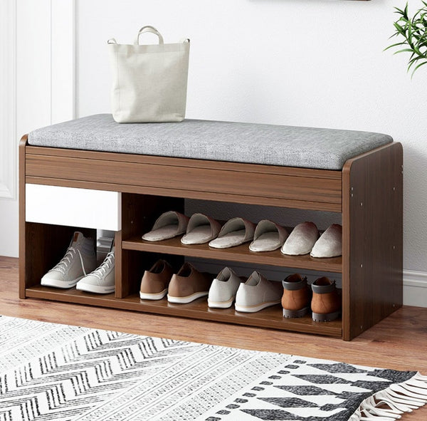 خزانة أحذيه مع مقعد