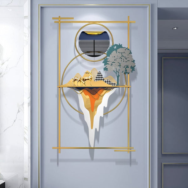 ديكور حائط متعدد الألوان