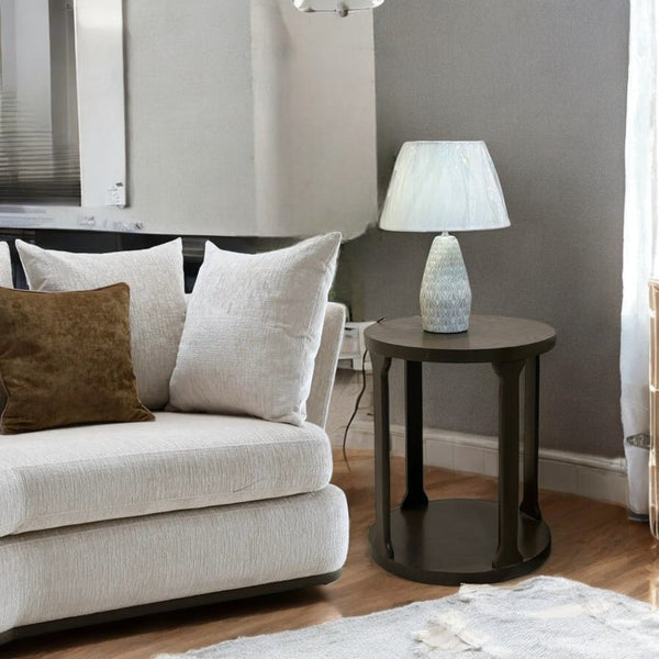 طاولة جانبية دورين بني