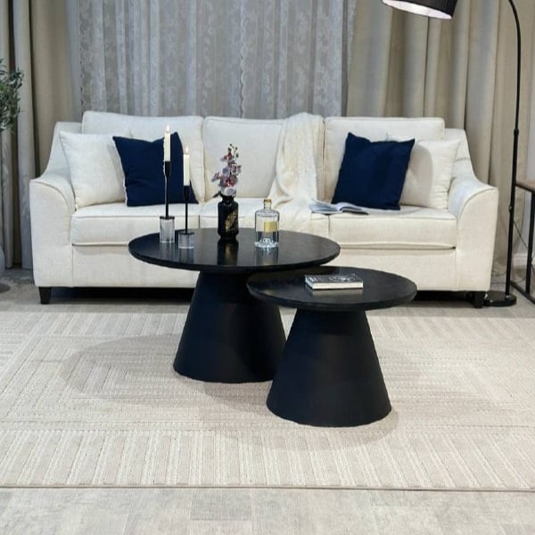 طقم طاولتين بنمط دار