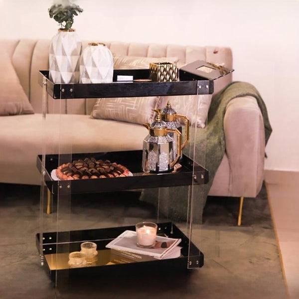 طاوله جانبيه بتصميم العربيه