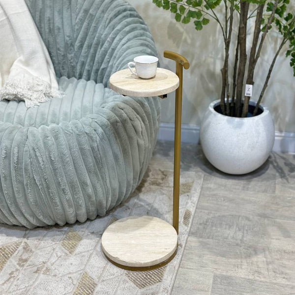 طاولة خدمة دورين سطح رخام