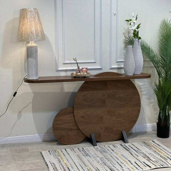 كونسول خشبي علي النمط الريفي