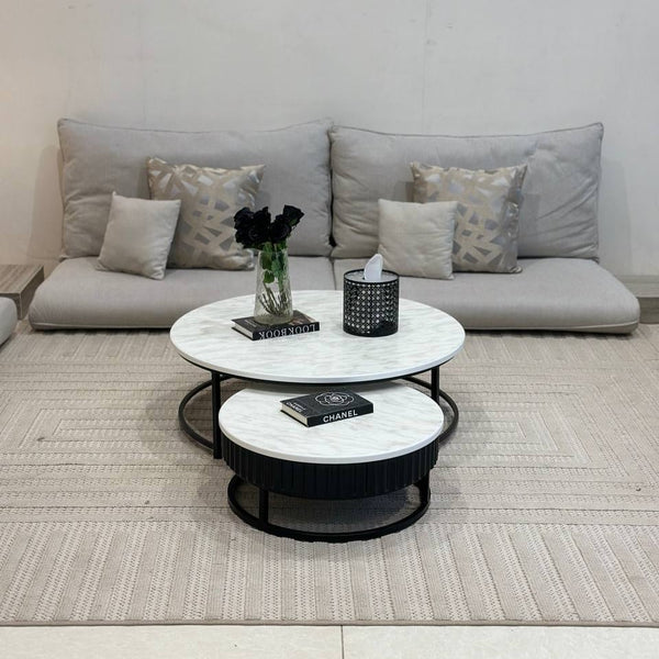 طقم طاولتين ارضي