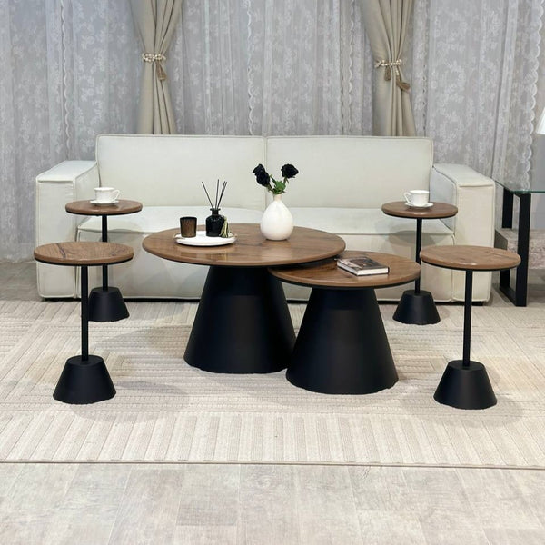 طقم طاولات قهوه مع خدمه